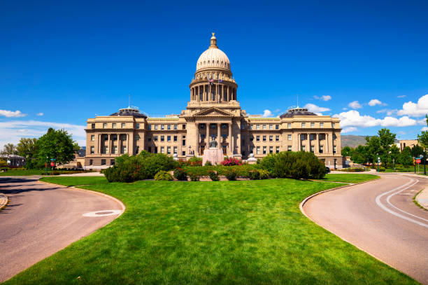 idaho state capitol a boise, id - idaho state capitol foto e immagini stock