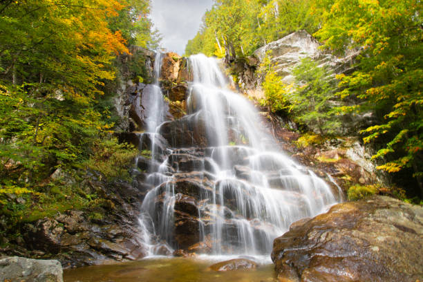 adirondacks, New York -  high peaks region waterfall adirondacks, New York -  high peaks region waterfall whiteface mountain stock pictures, royalty-free photos & images