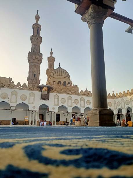 la mosquée al-azhar au caire vue de l’extérieur - al azhar photos et images de collection