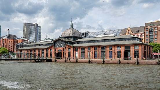 – May 25, 2022: The historic fish auction hall (German: Fischauktionshalle), nowadays used as a venue in the harbor.