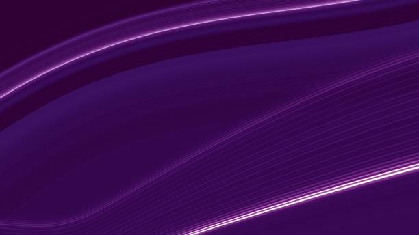 istock Abstract Minimalist Slick White Stripes Pattern on Purple Technology Banner Background 1437245893