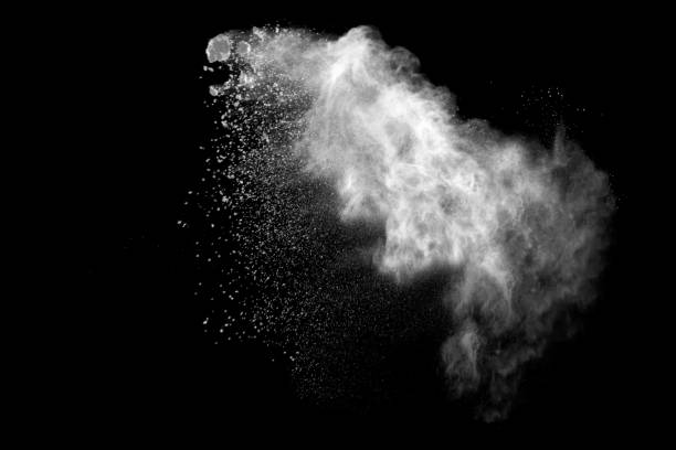 istock Empty stage dust, smoke or smog in the dark. 1437248016