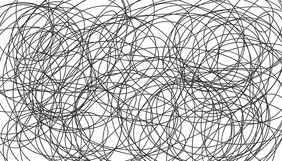 Confusing Background Complex Pattern Doodle Backdrop Stock Illustration ...