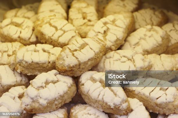 Italy Tuscany Ricciarelli Stock Photo - Download Image Now - Almond, Anniversary, Backgrounds