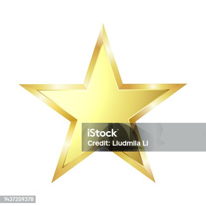 istock Gold star. 1437259378