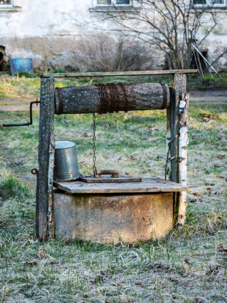 istock an old well in the yard 1437260154