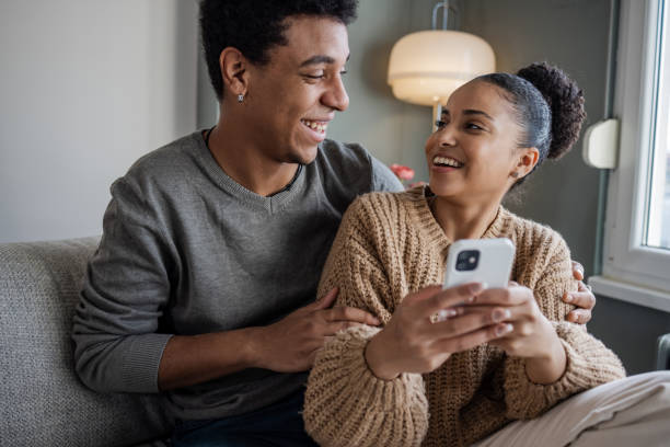 istock Couple spending a day together at home 1437261468