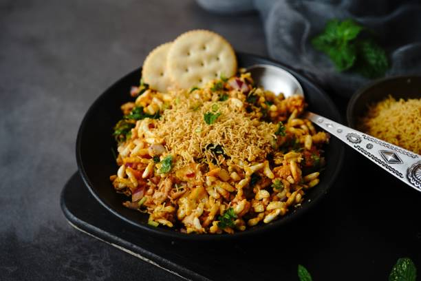 istock bhel puri - Indian street food 1437266801