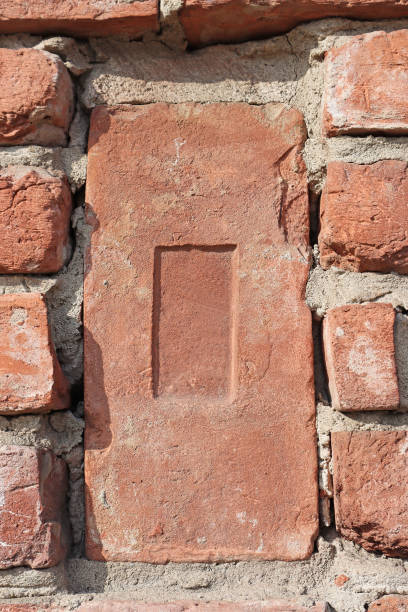 istock Brick wall of an old building close-up 1437271836