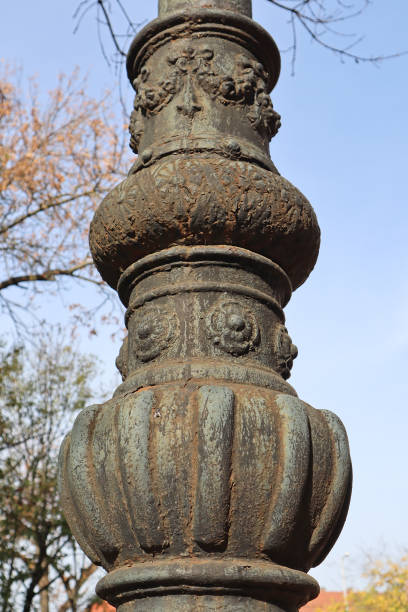 istock Old style electricity pylon close-up 1437271932
