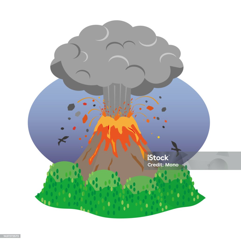 Irruption Cartoon Eruption Stock Illustration - Download Image Now - Accidents and ...