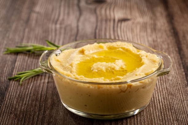 istock Chickpeas hummus with olive oil in the bowl. 1437274429