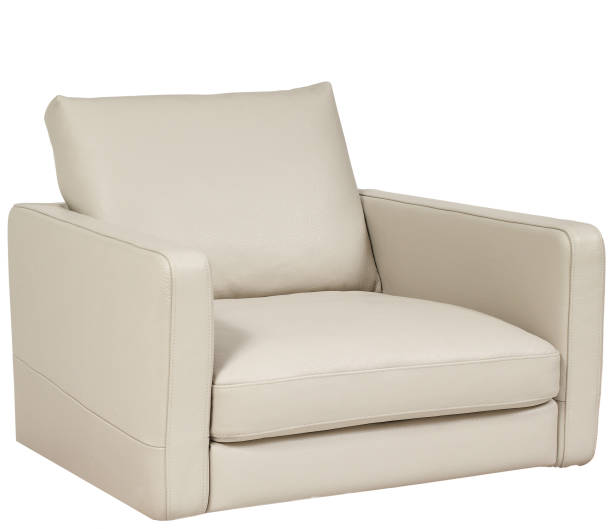 istock leather chair on a white background 1437274899