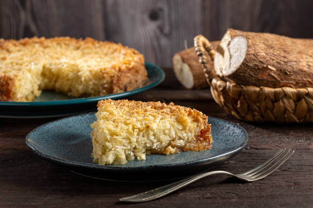 istock Delicious cassava cake on the table. 1437276290