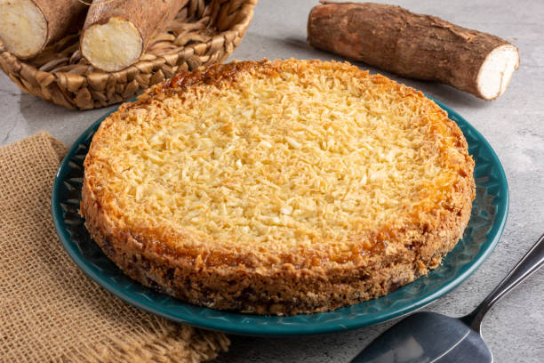 istock Delicious cassava cake on the table. 1437276323