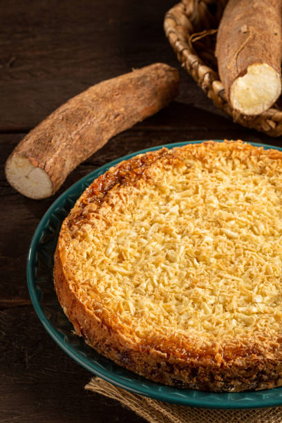 istock Delicious cassava cake on the table. 1437276445