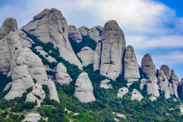 Montserrat odd rocky mountain (Spain Callaina). Shooting Location: Spain, Barcelona