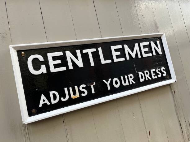 istock Old fashioned gentlemen sign 1437282264