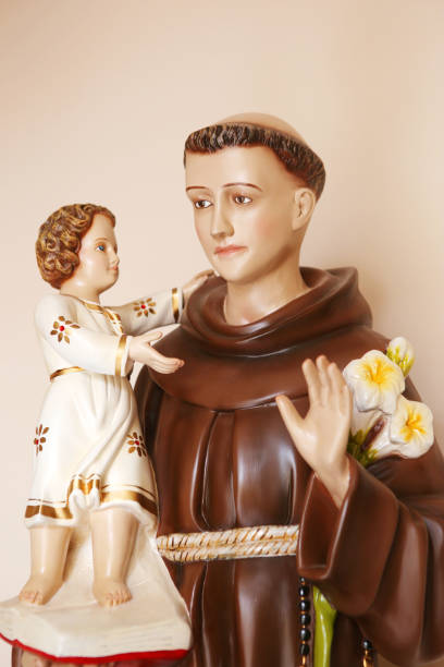 Saint Antonio Image of saint Antonio of Padua/Lisbon st anthony of padua stock pictures, royalty-free photos & images