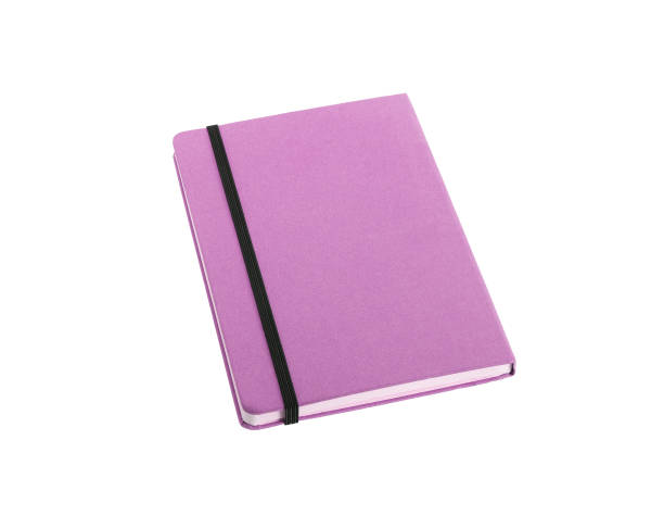 istock silk purple color cover note book 1437284876