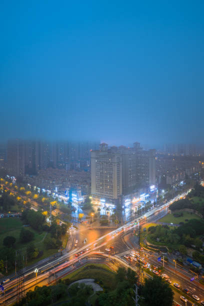 istock Chengdu in foggy weather 1437291701
