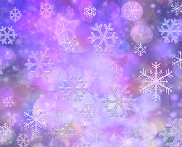 Light Purple Snowflake Background