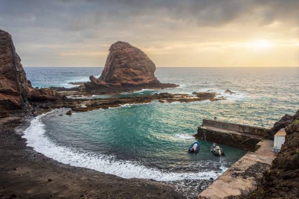 istock Panoramic shot of a Playa de Roque Bermejo 1437298067
