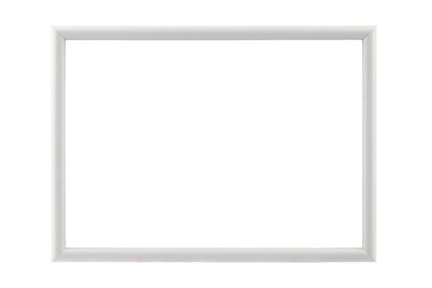istock rectangular wooden frame for painting and photography isolated on a white background 1437306510