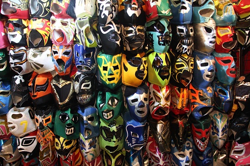 Mexico City, Mexico – November 23, 2012: A selection of colorful \
