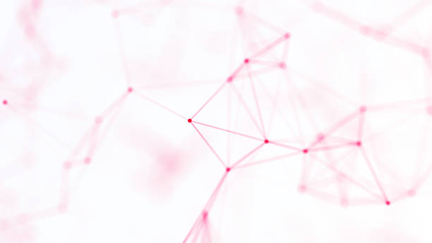istock Abstract network background with connecting dots and lines. Global network connection, digital technology and communication concept. 1437312122