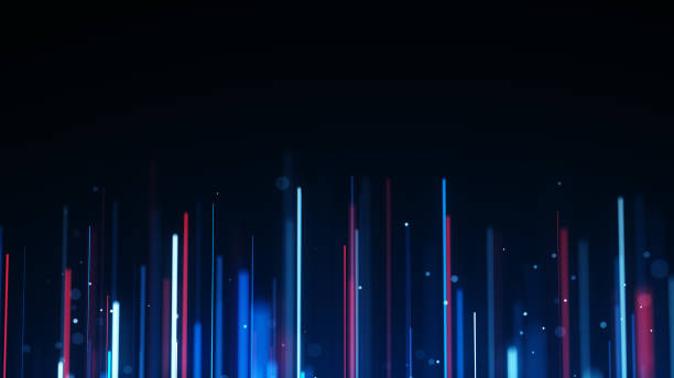 istock Abstract bright glitter lines background with glittery shine motion speed stripes 1437312138