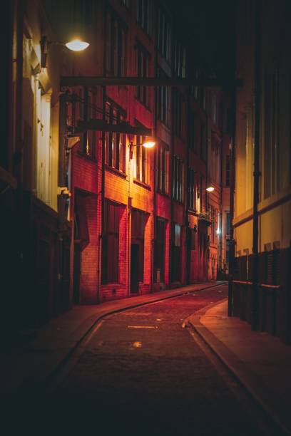 istock Vertical shot of modern buildings during dark night 1437315624