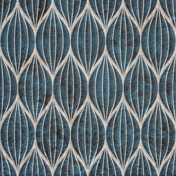 istock An abstract digital illustration of seamless wavy lines and geometric shape  pattern 1437336398
