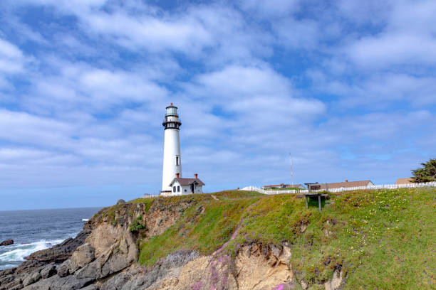 istock pigeon point lighthouse at highway no 1 in California 1437341146