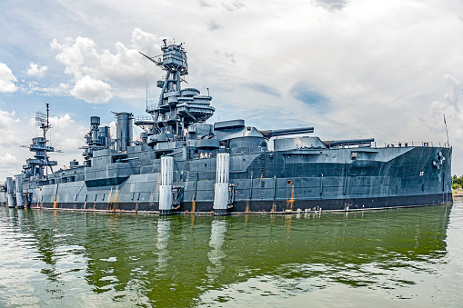 the Famous WWII Dreadnought Battleship in Jacinto, Texas