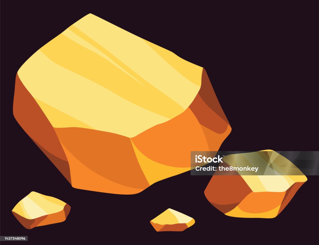 Elemento de desenho animado do jogo de mina de formação de pedra
