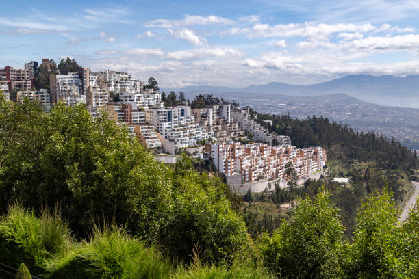 Monteserrin neighborhood, hanging residences built on slopes