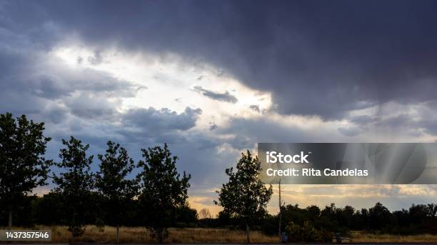 First Storm Stock Photo - Download Image Now - Agricultural Field, Beginnings, Cloud - Sky