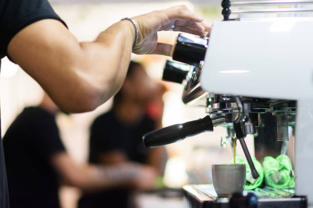 istock Young Barista preparing an Espresso 1437360977