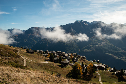 Panoramic views of Aletschgebiet - Aletsch Arena, Wallis Switzerland