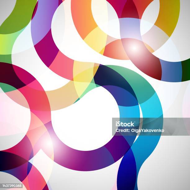 Loop Background Shape Rainbow Loops Vector Abstract Background Design Shape Stock ...
