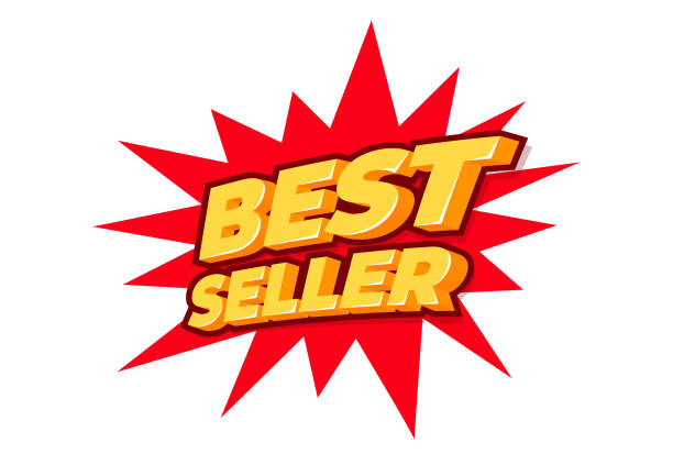 bestseller, verkaufsetikett, posterdesignvorlage, rabatt isolierter aufkleber, vektor. - bestseller stock-grafiken, -clipart, -cartoons und -symbole