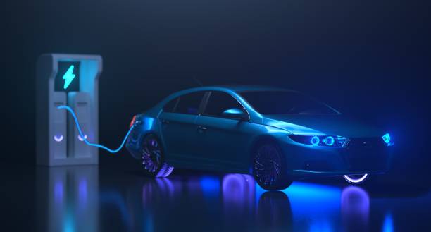 istock Solid State Battery for EV Electric Vehicle, new research and development batteries with solid electrolyte energy storage for automotive car industry 1437406202
