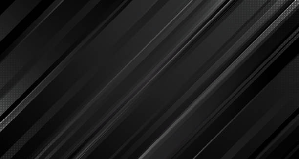 istock Abstract modern background, stripes lines with black, speed and motion blur over dark blue corporate concept, energy technology. vector design. 1437410381