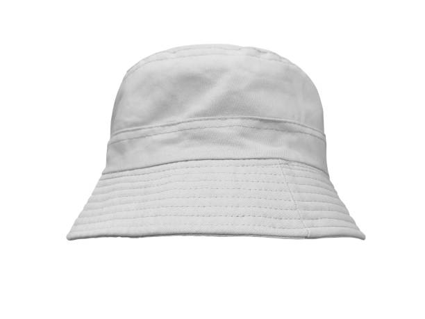 istock white bucket hat isolated on white 1437418620