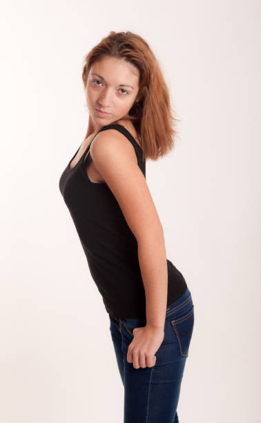 istock girl on a white background 1437427249