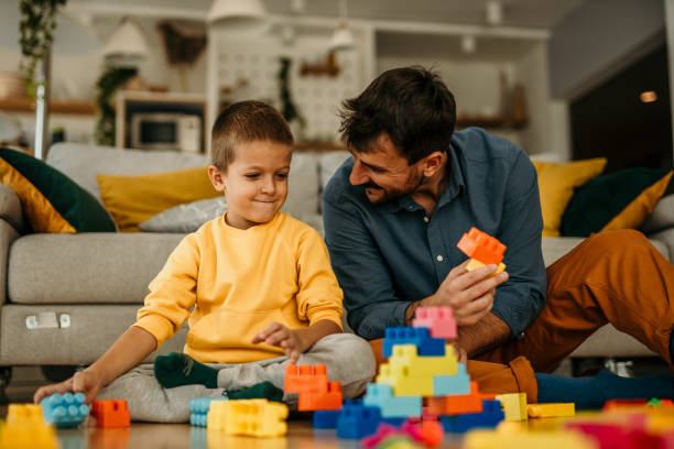 istock Daddy always have time to play with me 1437430565