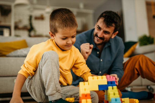 istock Toddler and Father playing time 1437431529