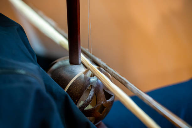 chinese violin playing - erhu imagens e fotografias de stock