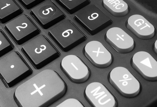 istock Close up of calculator keys. 1437438884